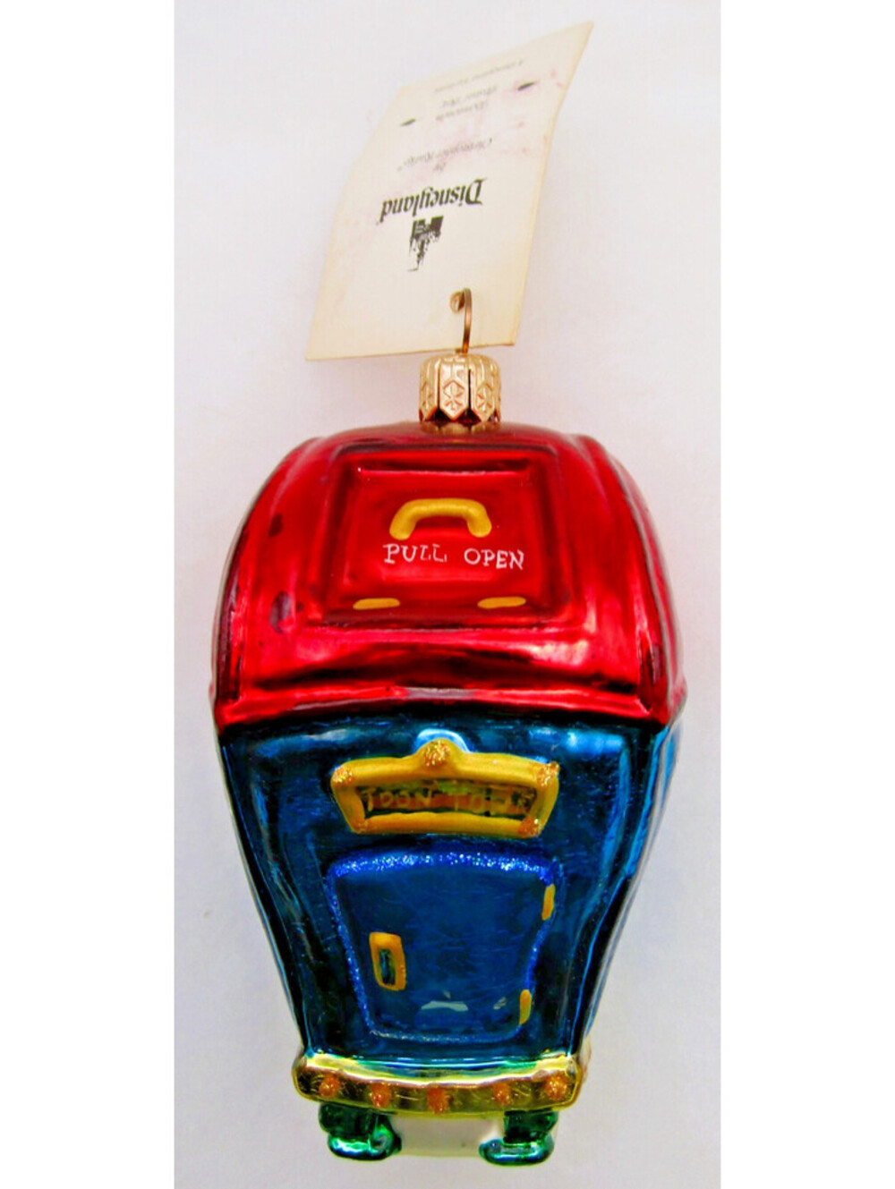 Christopher Radko 1998 Toontown Postal Box Ornament with Original Tag and Box